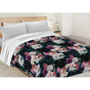 Trapunta Invernale 300gr Diadema Flora Stampa Digitale Fantasia Floreale D6