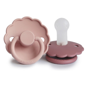 Frigg Pack 2 Chupetes Block Silicona Daisy