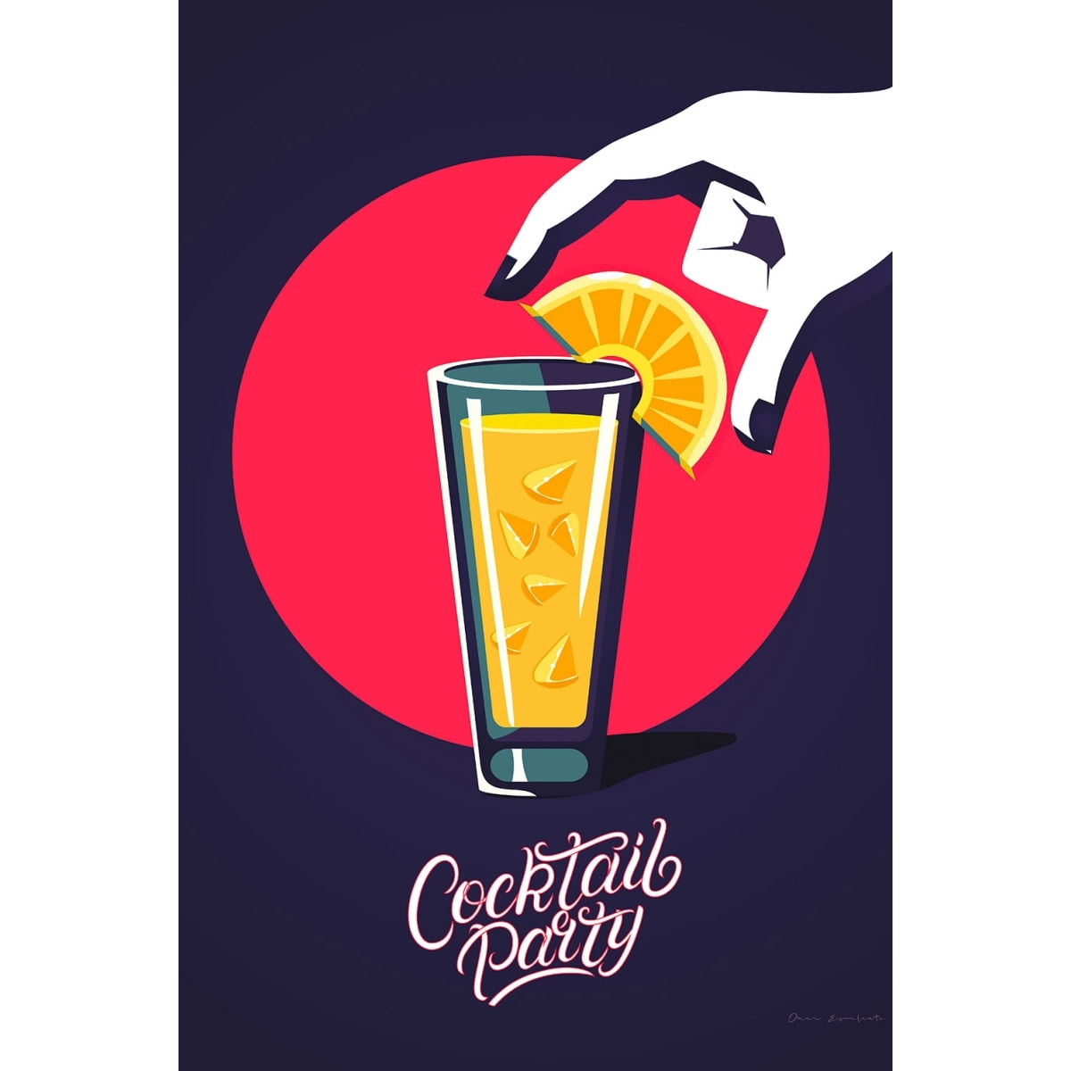 Tableau cuisine cocktail Toile imprimée