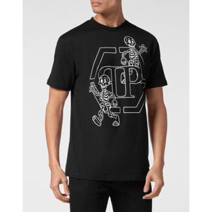 PHILIPP PLEIN T-Shirt Round Neck SKELETON