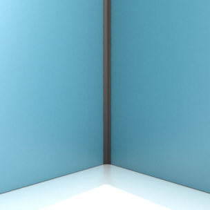 Profilé d’angle en Aluminium Finition Noir Mat pour Panneaux Muraux - 15x15x2100 mm