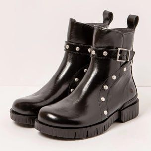 Botines 1837S NAPPA SHINNY BLACK/OXFORD color Black