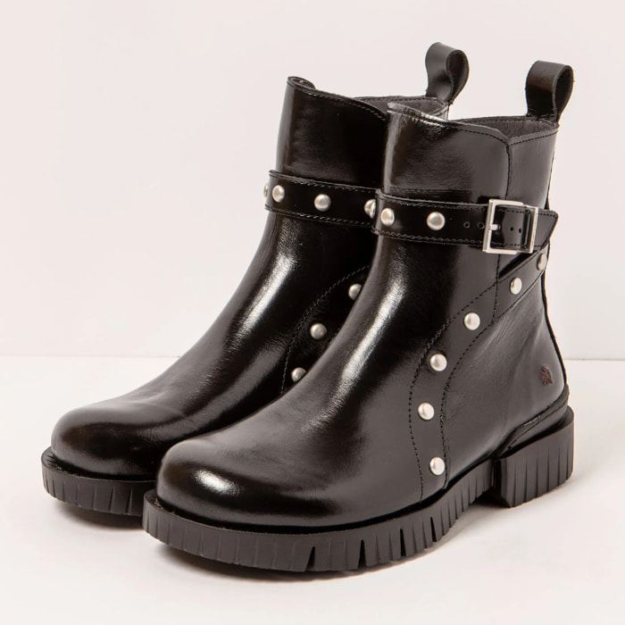 Botines 1837S NAPPA SHINNY BLACK/OXFORD color Black