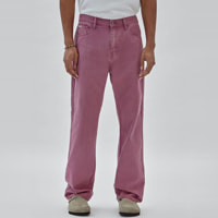 GUESS Originals - Jeans Aged - coupe ample - 100% coton - fuchsia