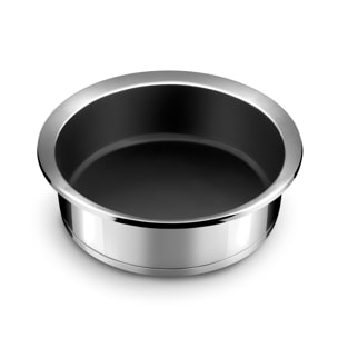 Ycône - Sauteuse 24cm inox revêtement Greblon C3