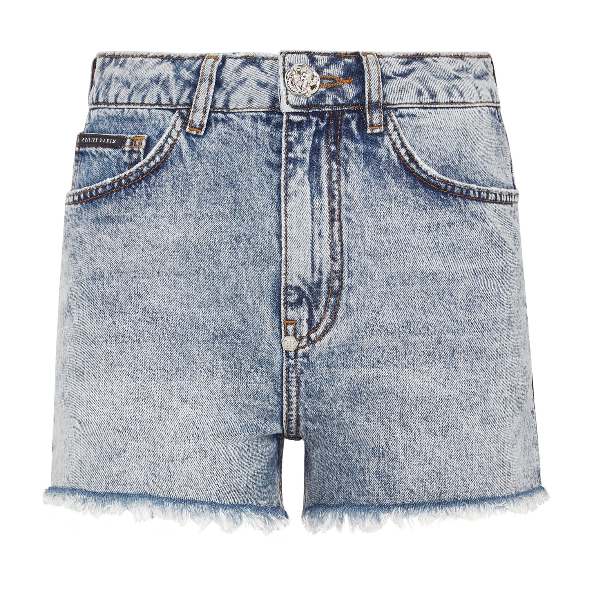 PHILIPP PLEIN Pantaloncini di jeans LOVE