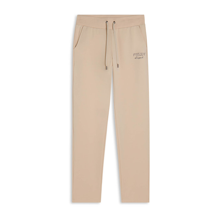 Pantaloni regular fit con gamba dritta e coulisse