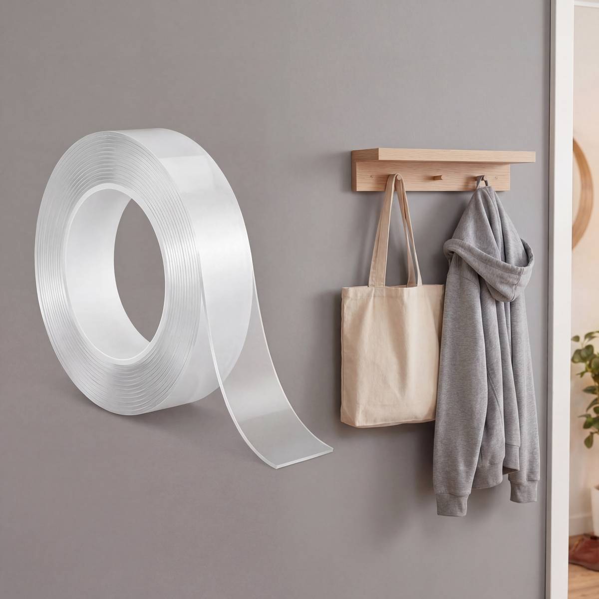 Rouleau adhésif rond D.10cm transparent