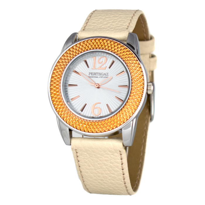 Reloj Pertegaz PDS-046-B Mujer Analogico Cuarzo con Correa de Piel