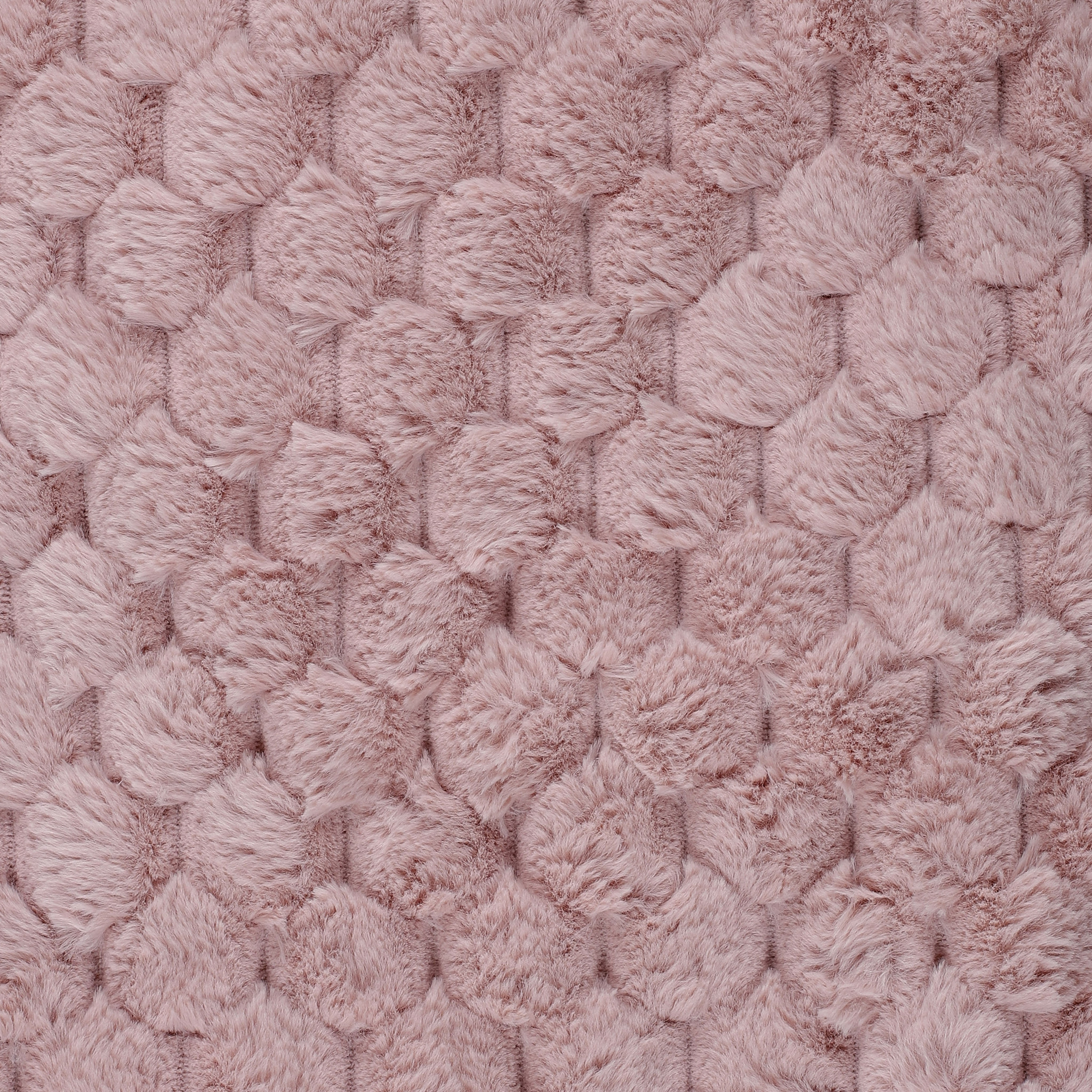 Plaid - HOME DECO FACTORY - Opulence - Imitation Fourrure - Rose