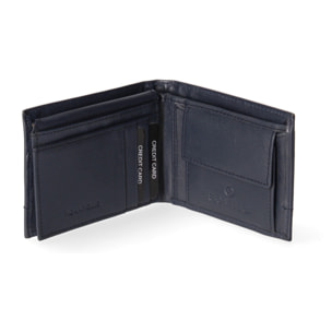Portafoglio uomo in vera pelle - Modello False - Casual - 10.5 x 9.0 x 2.0 cm