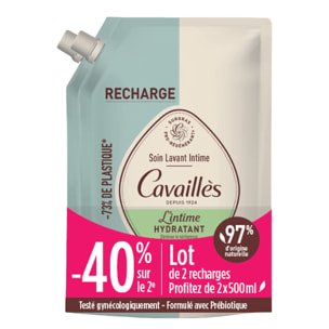 l'Intime Hydratant - Recharge Soin Lavant Naturel Hygiène Intime Sècheresse - 2x500 ml