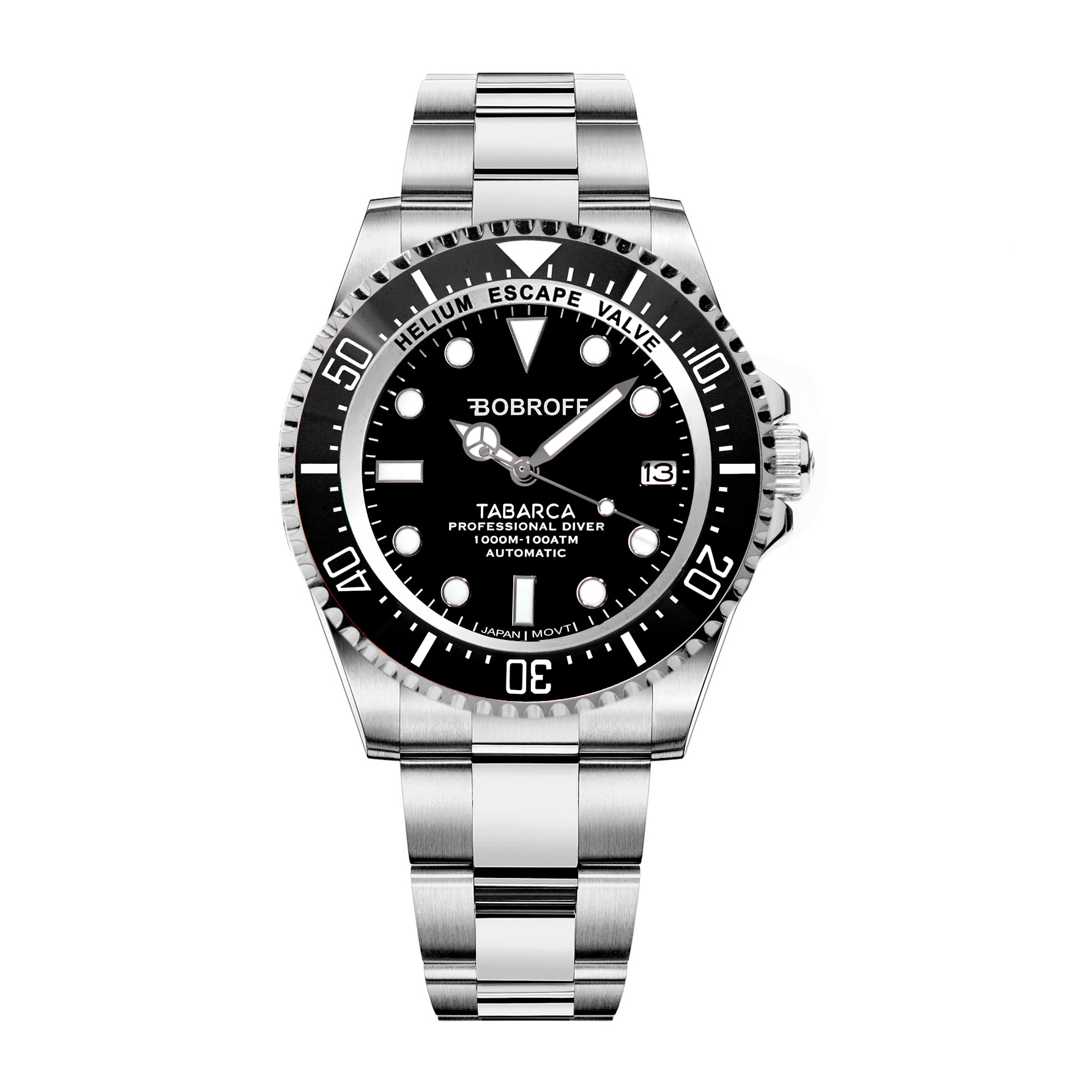 Reloj Bobroff BF0001J1 Hombre Analogico Automatico con Correa de Acero inoxidable