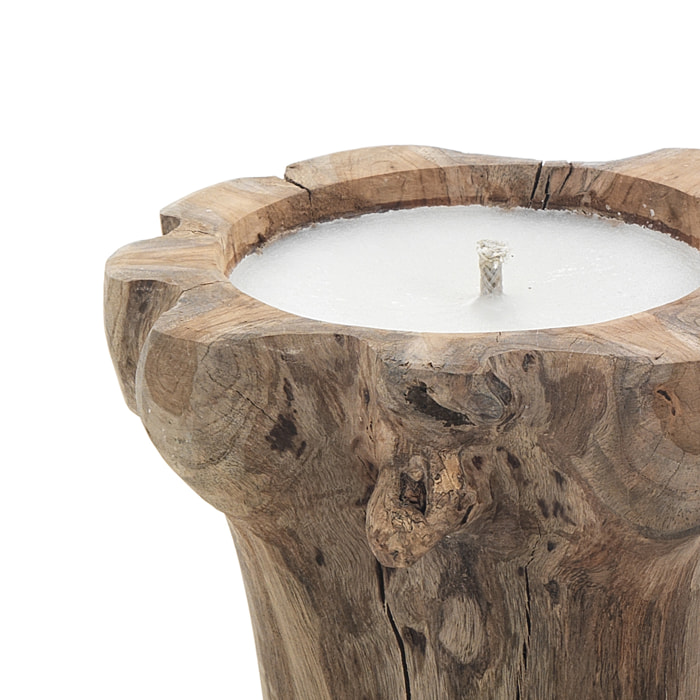 TOMASUCCI Set 3 candele PIT Marrone