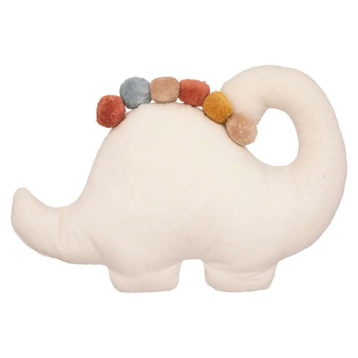 Coussin enfant "Arlequin" dinosaure coton 40x30cm