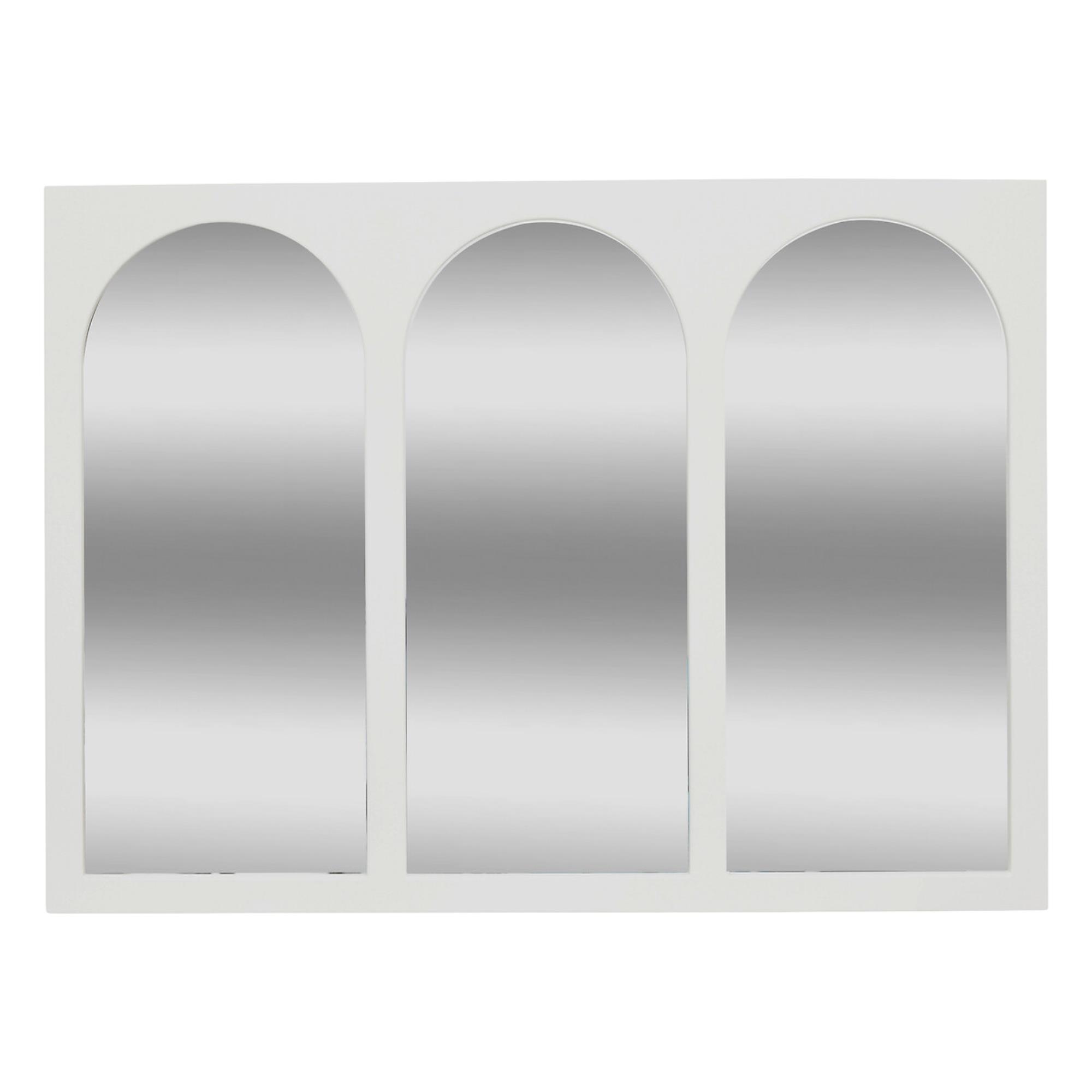 Espejo mural Sohane 91 x 66 cm MDF blanco