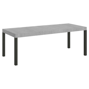 Mesa extensible 90x180/284 cm Everyday Premium Cemento estructura Antracita