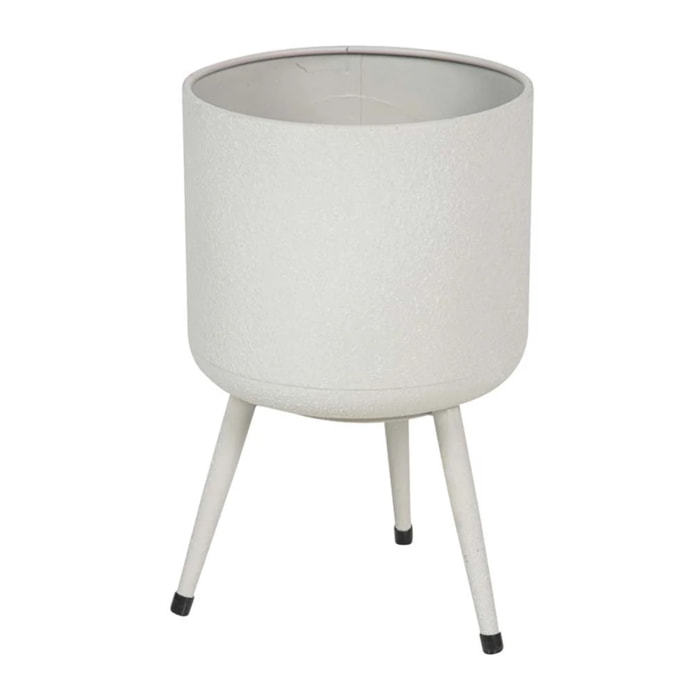 Plantero Metal Blanco 20x20x32 Cm