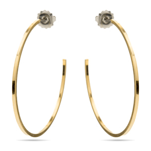 Pendientes de 36mm de diámetro acabado oro amarillo de 18K