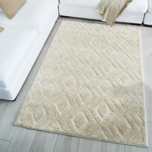 HARMONY - Tapis moderne géométrique avec poils en relief