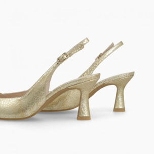 ZAPATOS DE SALÓN DORADOS GELINES-X
