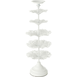 J-Line Photophore Arbre Metal Blanc Small