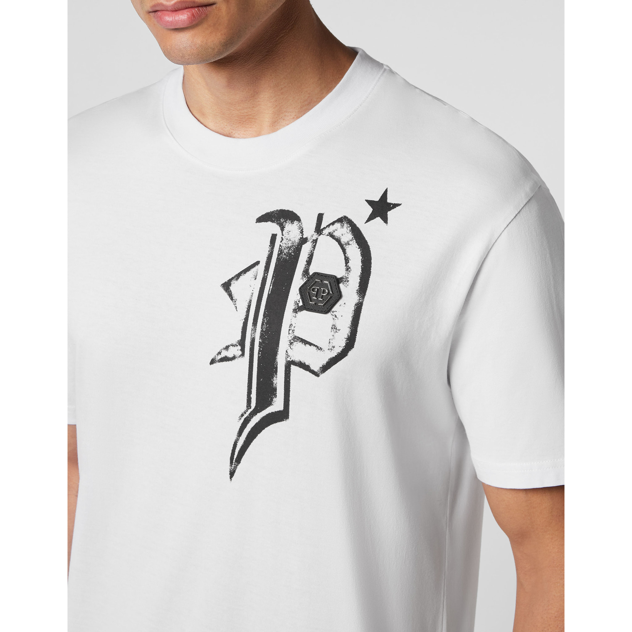 PHILIPP PLEIN T-Shirt Round Neck SKULL&BONES