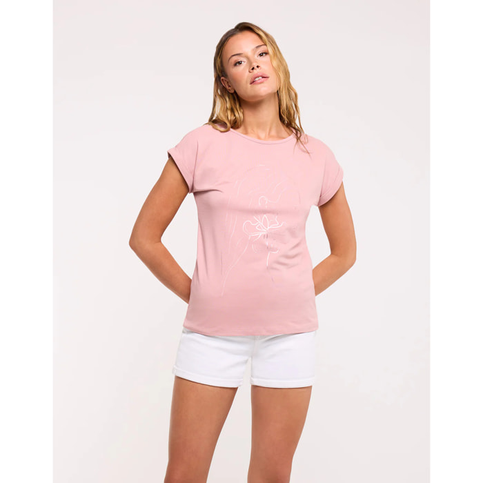 Camiseta Estampado Flor - Kalosaflor