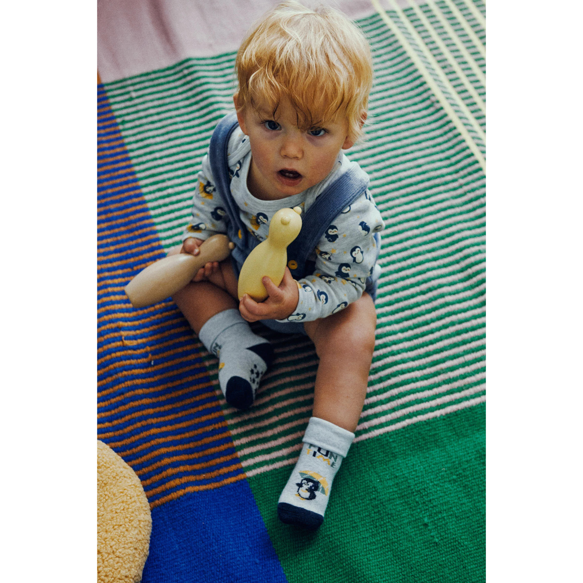 Set di tutina corta e maglietta a maniche lunghe per neonato Penguin Toy