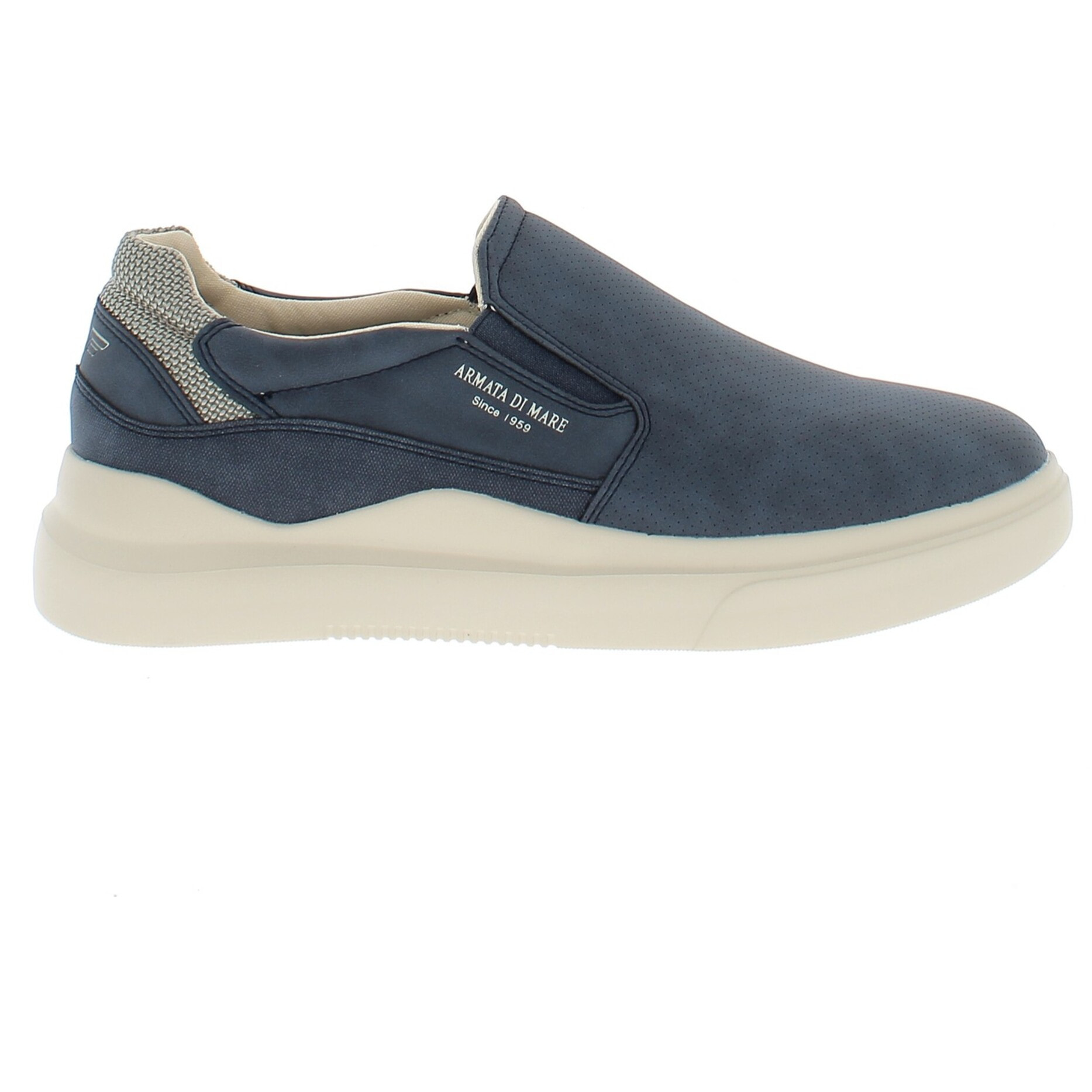 Armata di Mare Scarpe Uomo Slip-On con Soletta Rimovibile in Memory Foam AMU 1D936 Navy