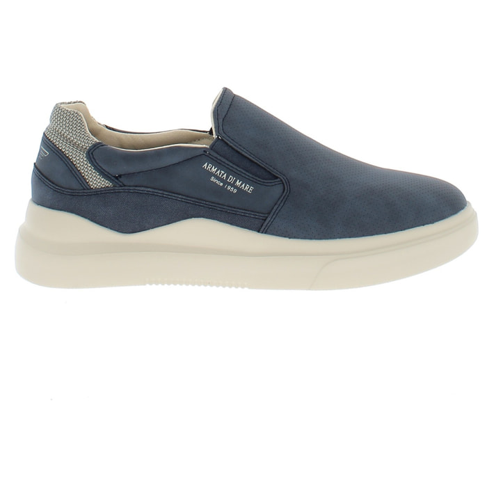 Armata di Mare Scarpe Uomo Slip-On con Soletta Rimovibile in Memory Foam AMU 1D936 Navy