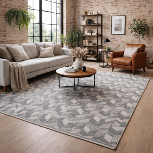 Tapis artisanal Lalu tissé à plat en laine