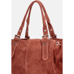 Borsa a mano da donna Made in Italy - Modello Celeste Plus - 100% pelle - 20.0 x 28.5 x 41.0 cm
