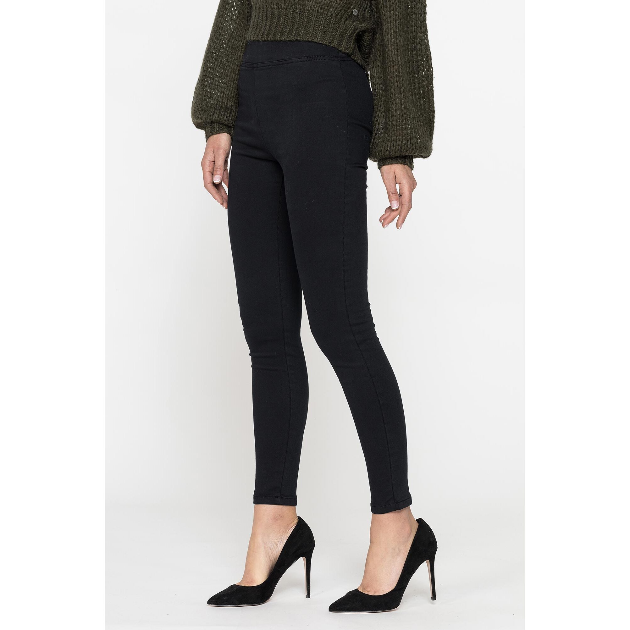 LEGG-JEANS EFFETTO PERFETTO IN GABARDINA SUPER STRETCH 10OZ