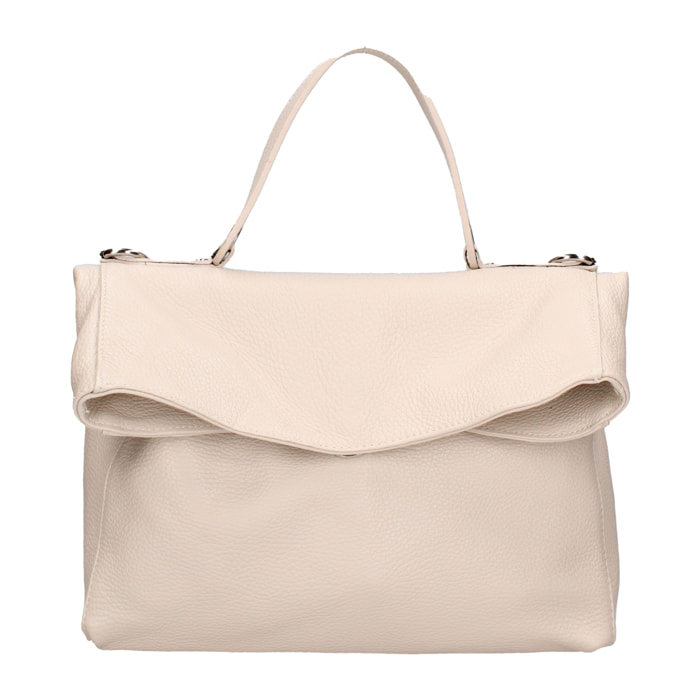 Borsa a spalla convertibile in zaino da donna In Vera pelle Made in Italy 34x21x12 cm