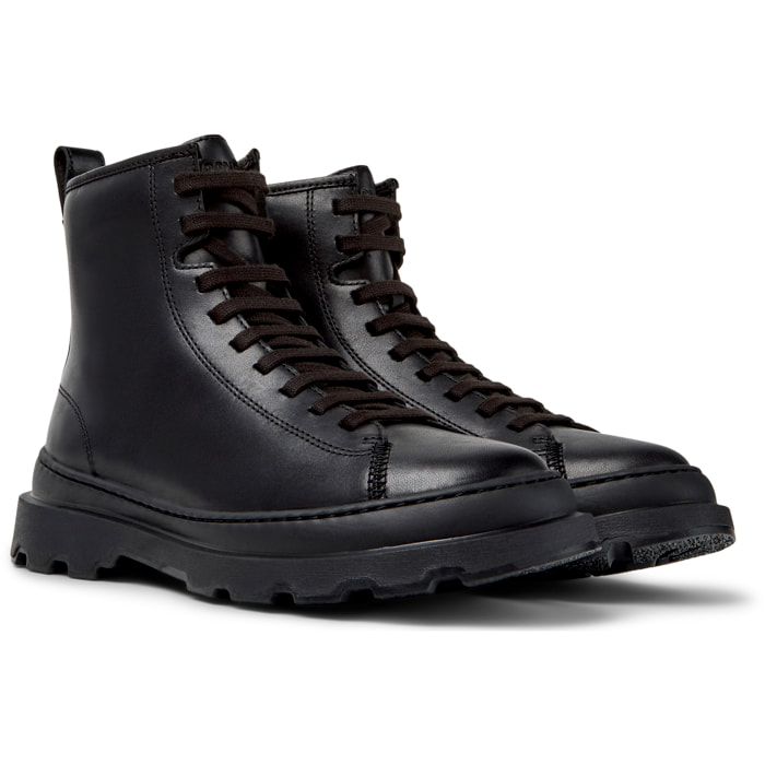 Botines - CAMPER Brutus+ - Negro - Cuero liso