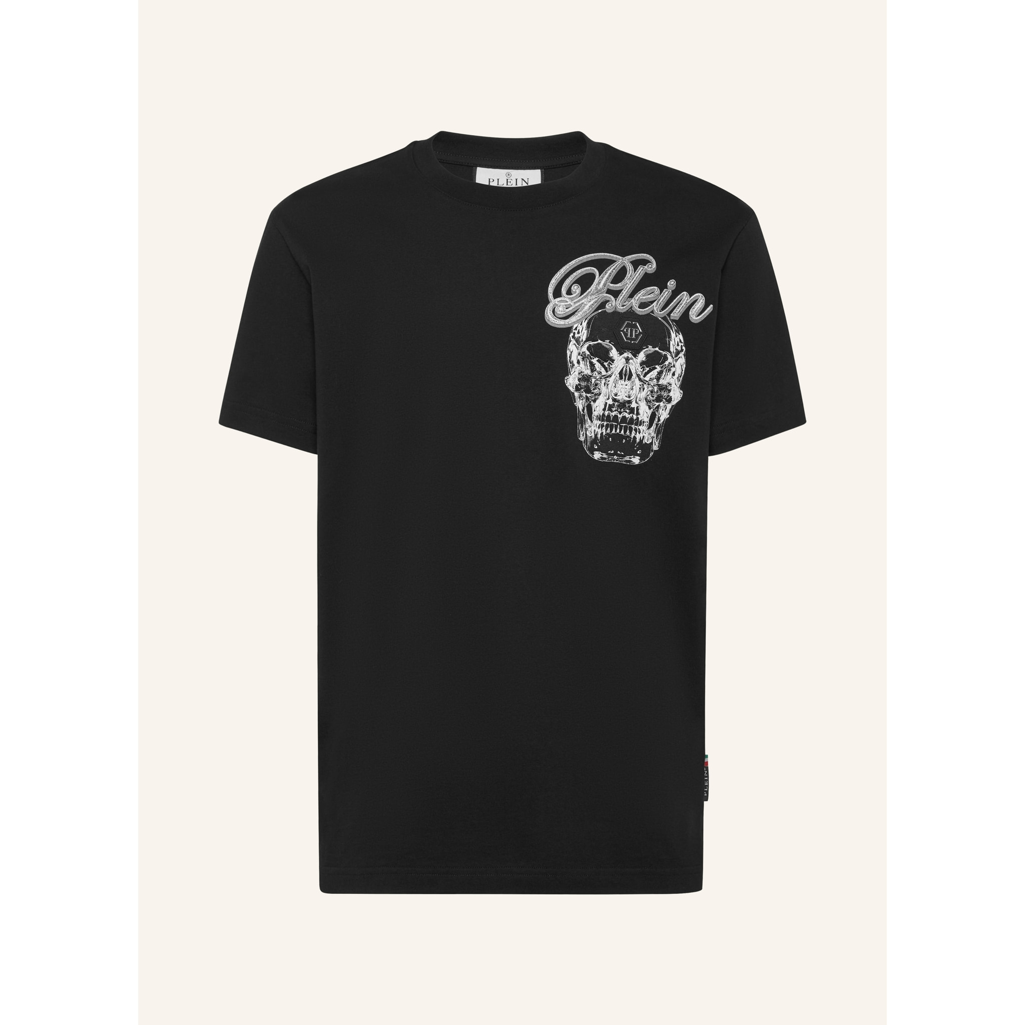PHILIPP PLEIN Camiseta de cuello redondo y manga corta SKULL
