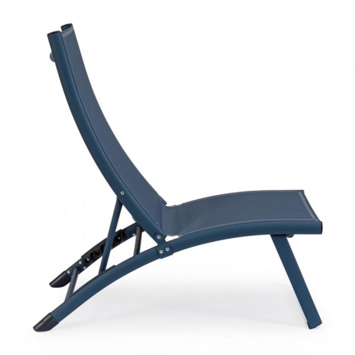 Set di 2 poltrone reclinabili TAYLOR in alluminio e textilene blu navy