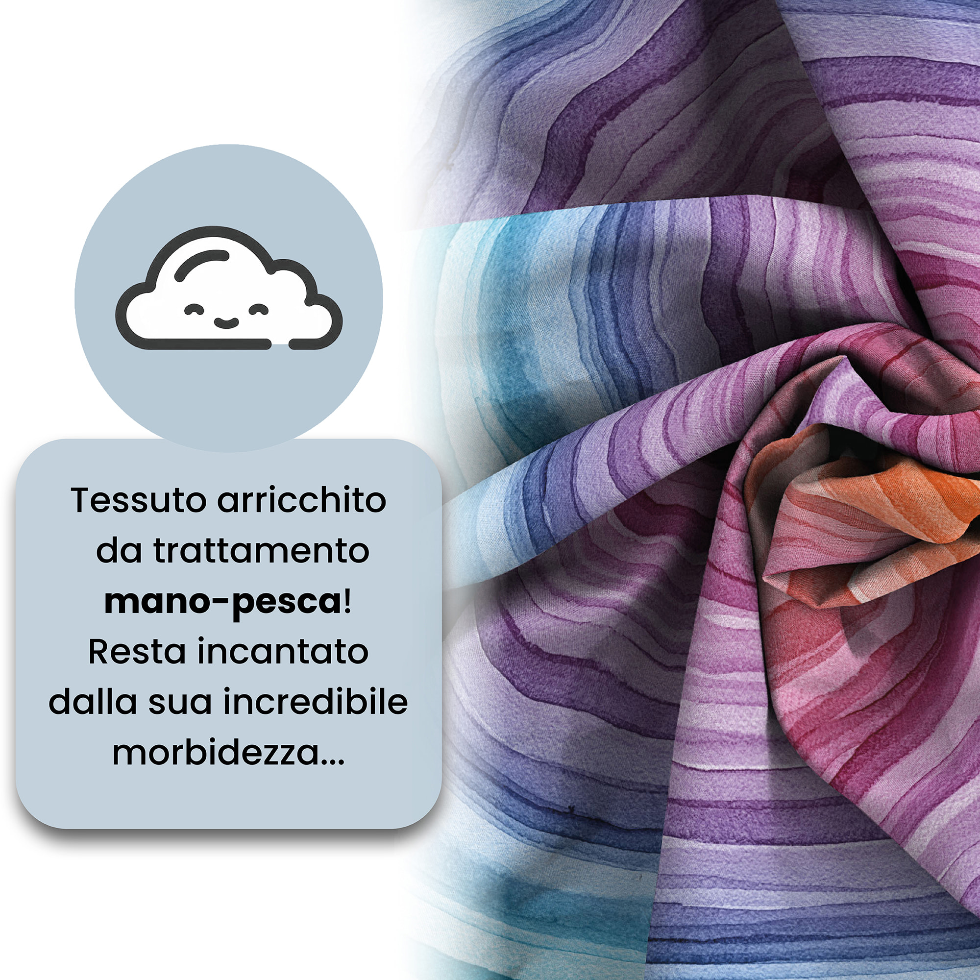 COPRIPIUMINO FANTASY, 100% Microfibra, No Stiro - RAINBOW
