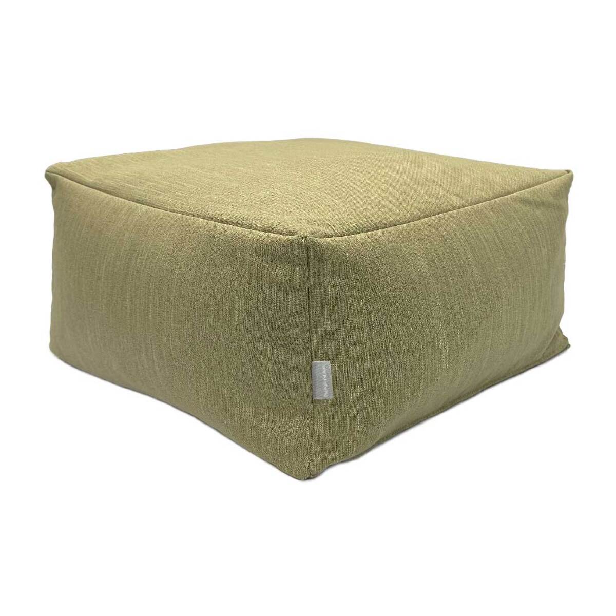 Puff desenfundable MINK verde 50x50x25 cm. Disponible en varios colores