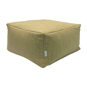 Puff desenfundable MINK verde 50x50x25 cm. Disponible en varios colores