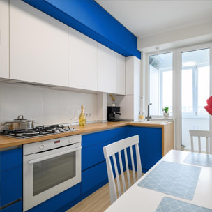 Rouleau adhésif décoratif Vinyle au Mètre - Bleu marine - Sticker Lavable Imperméable Mur Cuisine Meubles