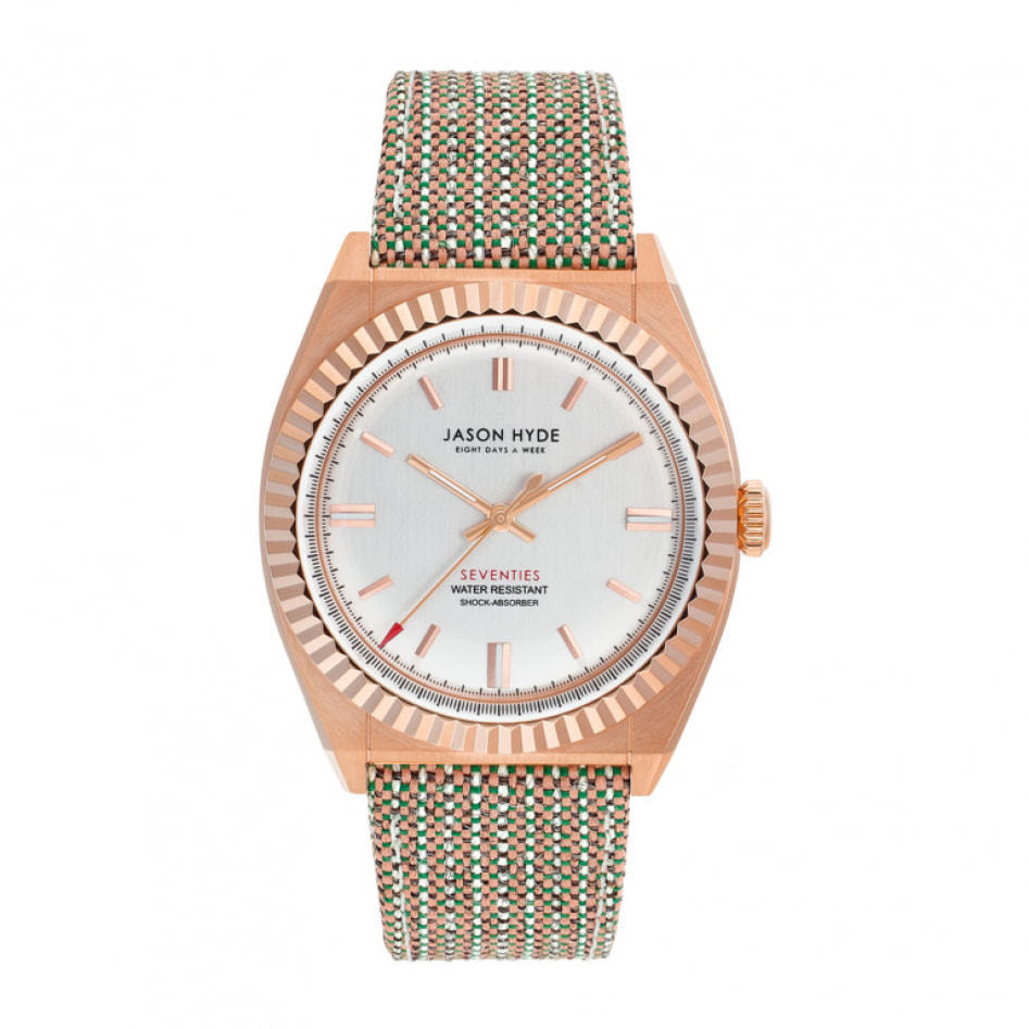 Reloj Jason Hyde JH10006 Mujer Analogico Cuarzo con Correa de Textil