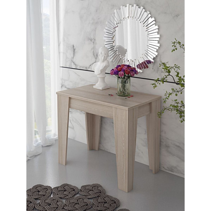 Consolle Allungabile Moderna Tavolo Estensibile Da 54 A 306 cm 6 Allunghe 14 posti Salvaspazio Design Soggiorno Salotto Cucina Ingresso Rovere