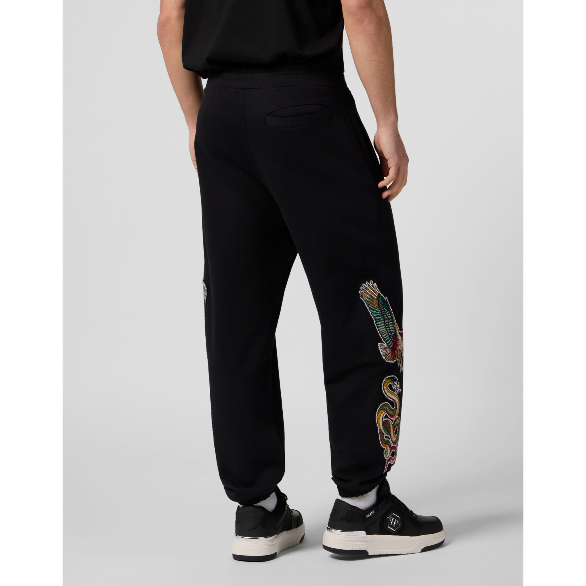 PHILIPP PLEIN Jogging Pants Tattoo Patches