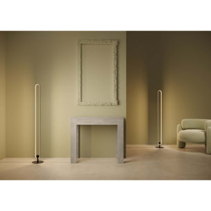 Console extensible 90x42/302 cm Bora Gris Béton