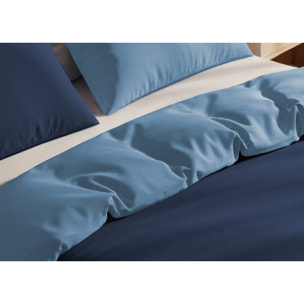 Copripiumino Bicolor Double Face Matrimoniale 100% Cotone Made in Italy