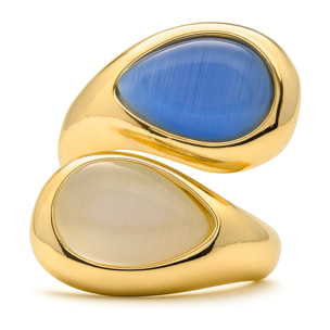 Anillo Anxobu acabado oro amarillo 18k