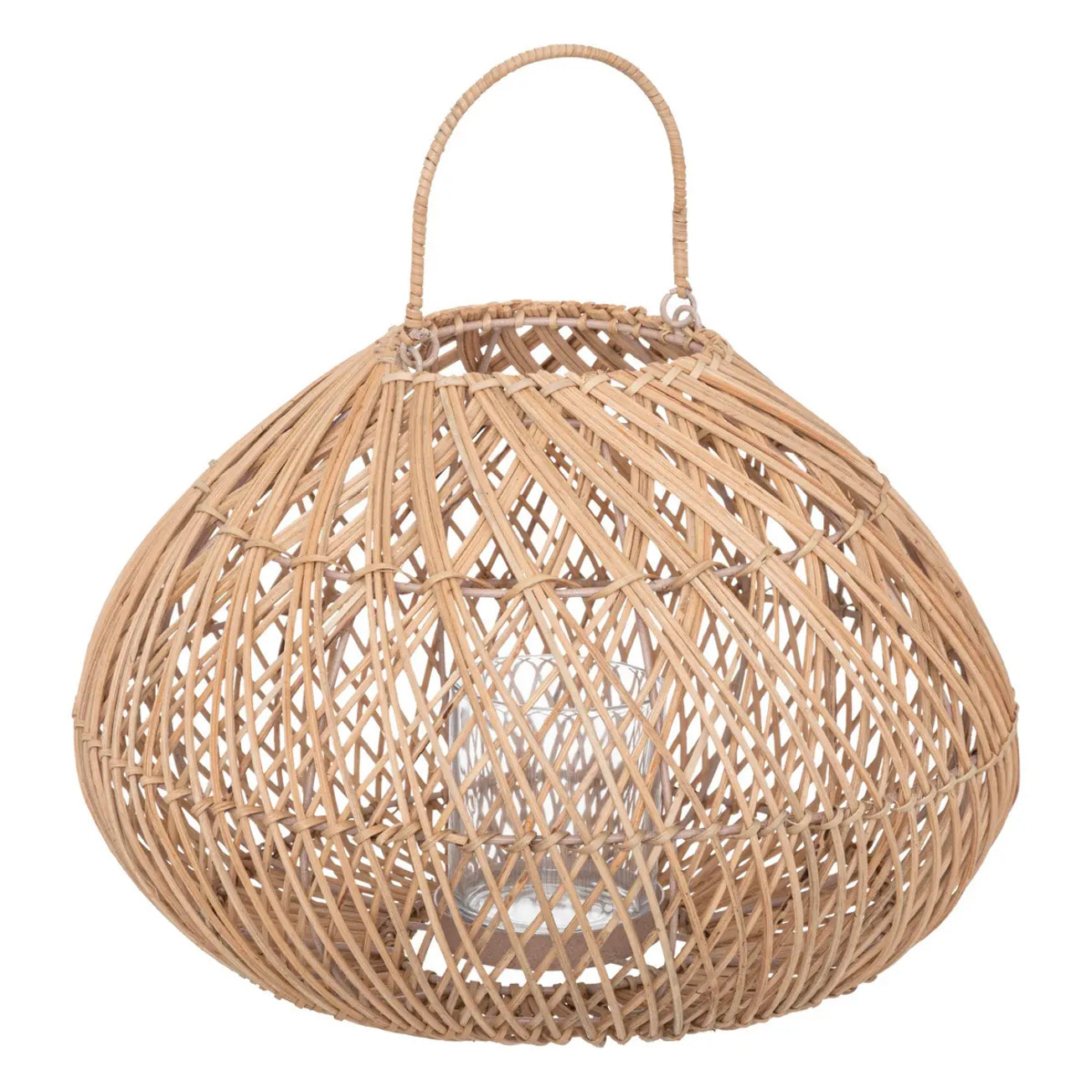 Lanterne "Lourmarin" rotin H27cm