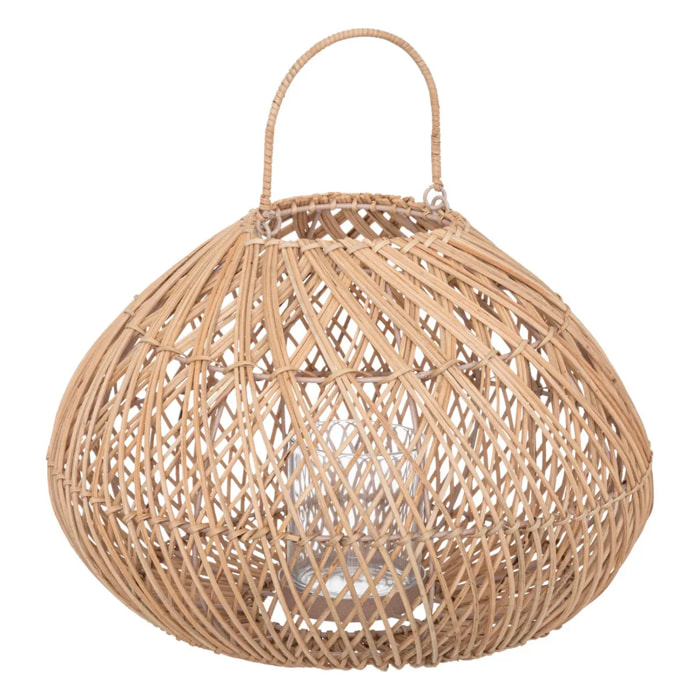 Lanterne "Lourmarin" rotin H27cm